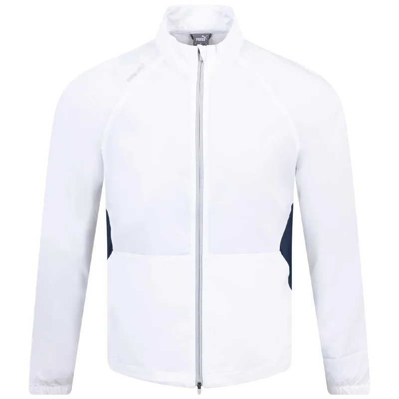 Womens Monterey Wind Jacket White Glow/Navy Blazer - AW24