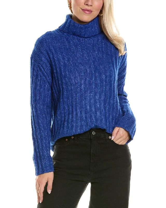 Joseph A. Ribbed Turtleneck Sweater