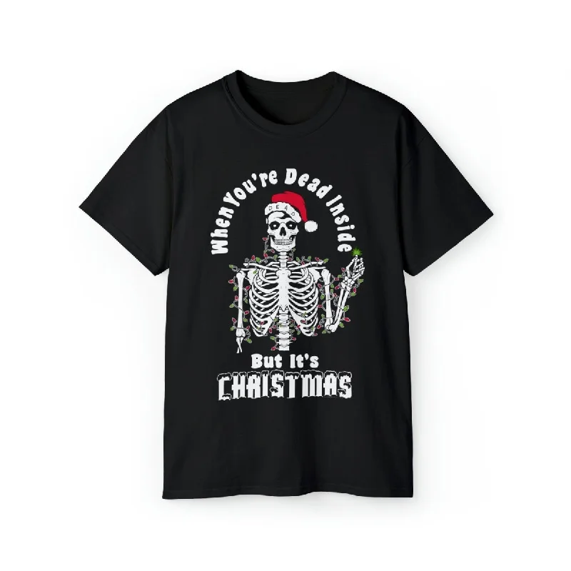 Dead Inside But It's Christmas Unisex Holiday Tee