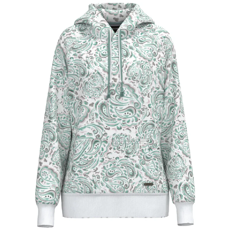 "Chaparral" Turquoise/White w/Paisley Hoody