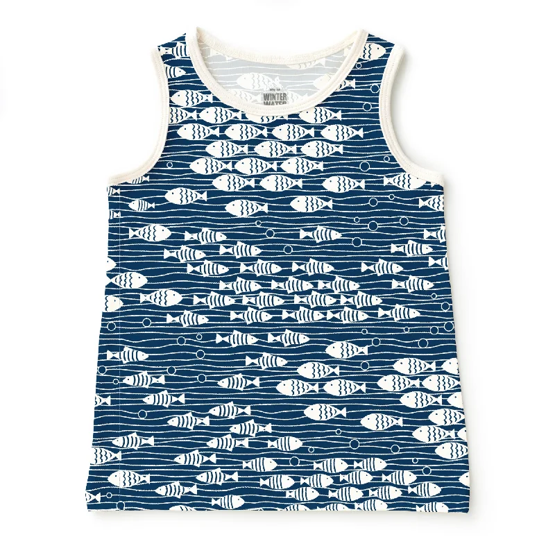 Baby Tank Top - Under the Sea Navy