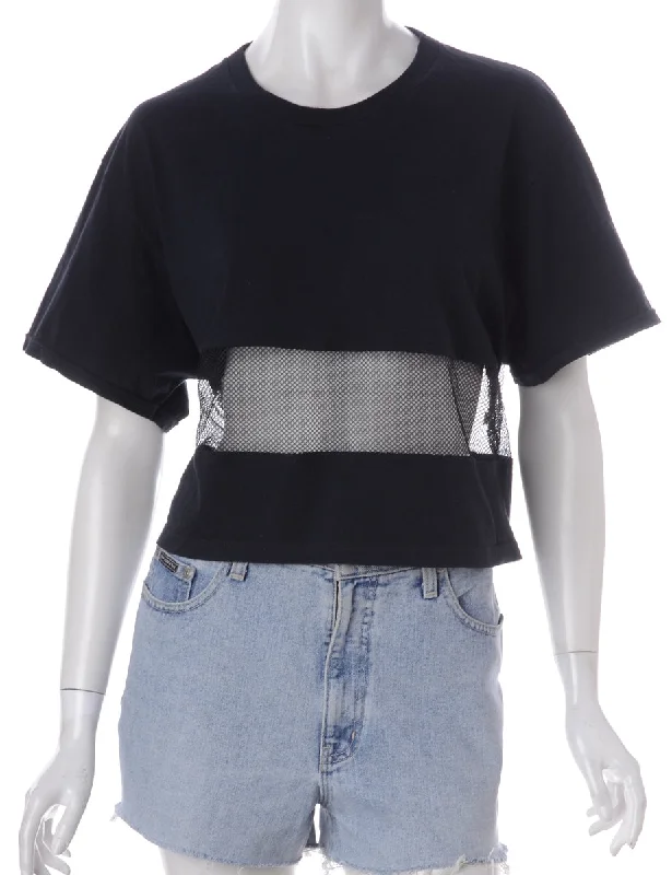 Label Shona Mesh Panel T-shirt