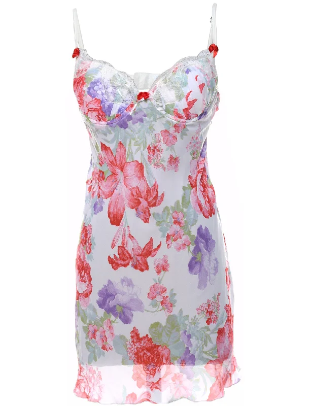 Floral Print Babydoll - S